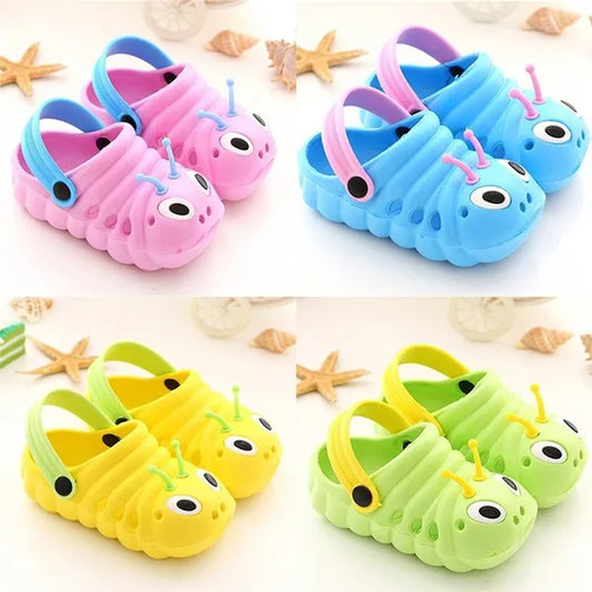 Toddler Kids Boys Girls Cute Cartoon Caterpillar Beach Sandals Slipper Summer Casual Shoes